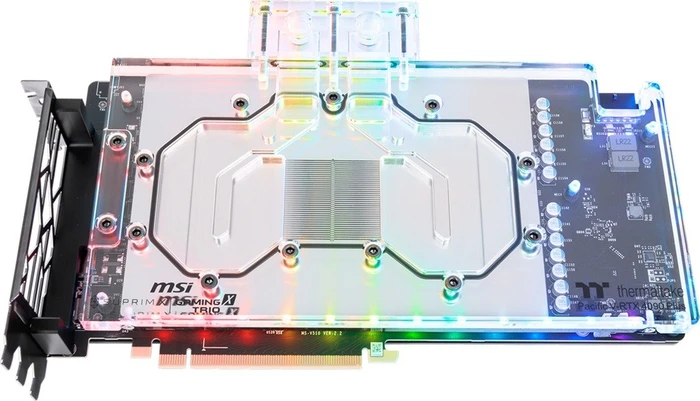Thermaltake Pacific V-RTX 4090 Plus MSI Gaming X TRIO & SUPRIM X GPU Block mit Backplate