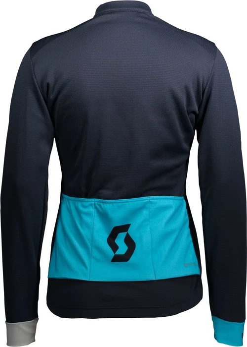 Scott RC Warm Trikot langarm dark blue/breeze blue (Damen)