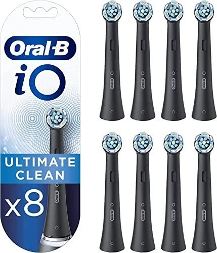 Oral-B iO Ultimative Reinigung Ersatzbürste schwarz, 8 Stück