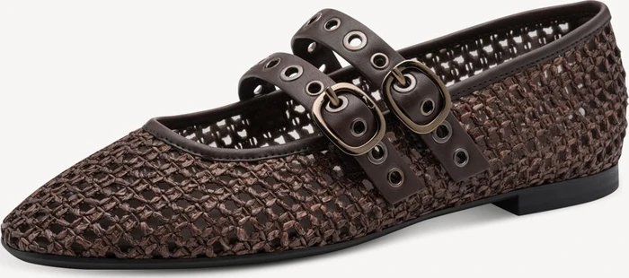 Tamaris Spangenballerinas braun (Damen)