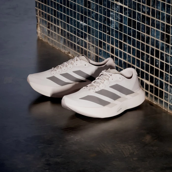 adidas Adizero Evo SL Woven putty mauve/charcoal/iron metallic (Herren)