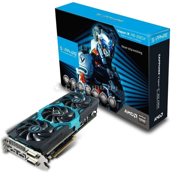 Sapphire Vapor-X Radeon R9 290X Tri-X OC, 8GB GDDR5, 2x DVI, HDMI, DP, full retail