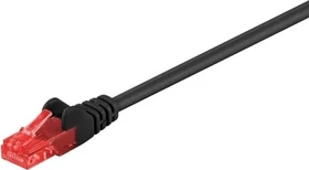 goobay Patchkabel, Cat6, U/UTP, RJ-45/RJ-45, 25m, schwarz