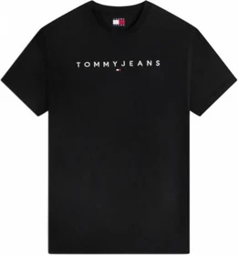 Tommy Hilfiger Logo T-Shirt kurzarm schwarz (Herren)