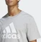 adidas Essentials Single Jersey Big Logo T-Shirt kurzarm medium grey heather (Herren) Vorschaubild