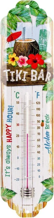 Nostalgic Art Retro Thermometer Tiki Bar, analog