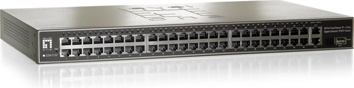 LevelOne GSW Rackmount Switch, 50x RJ-45, 1x SFP