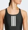 adidas 3-Streifen V-Back Badeanzug schwarz/weiß (Damen) Vorschaubild