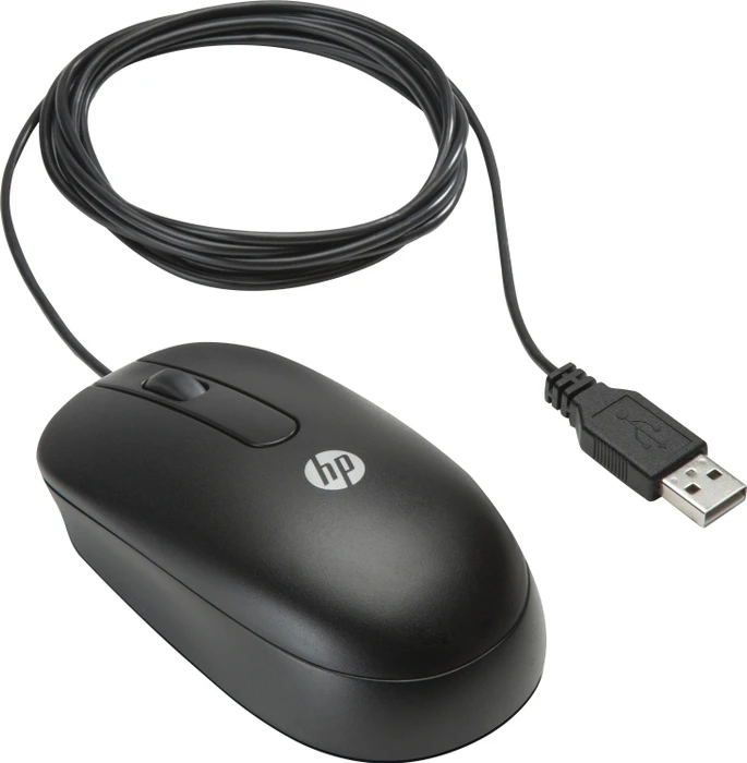 HP Optische Scroll-Maus, schwarz, 100er-Pack, USB