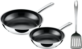 WMF Silit Talis Pfannen-Set mit Pfannenwender, 3-tlg.