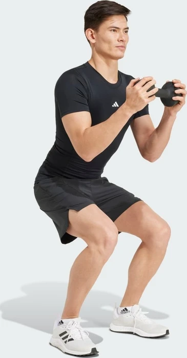 adidas Techfit Training Kompressionsshirt kurzarm schwarz (Herren)