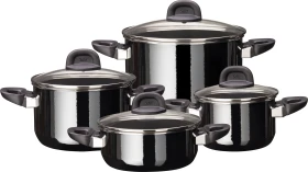 WMF Silit Silargan Modesto Kochtopf-Set schwarz,   4-tlg.