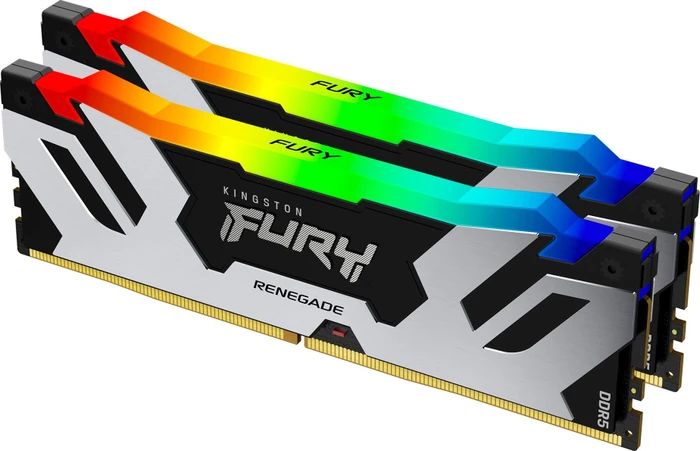 Kingston FURY Renegade RGB schwarz/silber UDIMM 48GB Kit, DDR5-8000, CL38-48-48, 1RX8