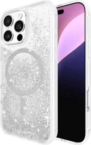 Case-Mate Waterfall MagSafe Case für Apple iPhone 16 Pro Max silber