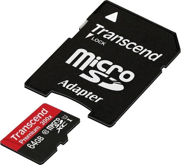 Transcend Premium R45/W20 64GB Kit, UHS-I, Class 10
