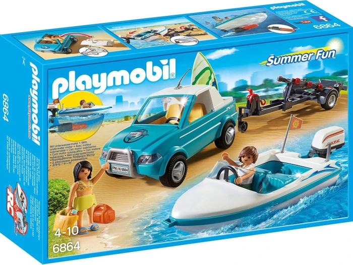 playmobil Summer Fun Surfer-Pickup mit Speedboat (6864)