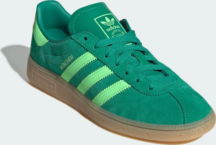 adidas München court green/lime burst/gum (Damen)