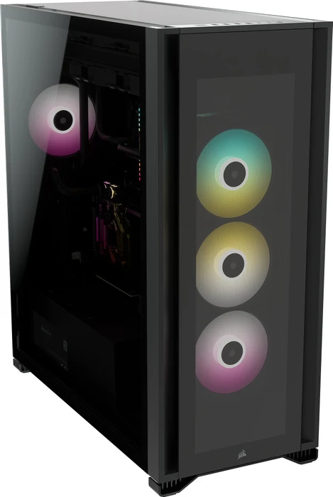 Corsair iCue 7000X RGB, schwarz, Glasfenster