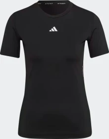 adidas Techfit Training Funktionsshirt kurzarm schwarz/weiß (Damen)