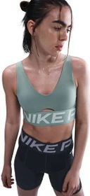 Nike Pro Indy Plunge Sport-BH cannon/jade ice/white (Damen)