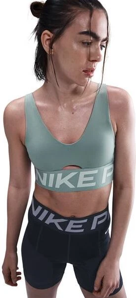 Nike Pro Indy Plunge Sport-BH cannon/jade ice/white (Damen)