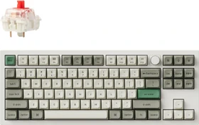 Keychron Q3 Max, Shell White, TKL, LEDs RGB, hot-swap, Gateron Jupiter RED, USB/Bluetooth, US