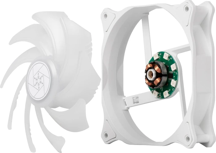 SilverStone Air Blazer 120RW, weiß, 120mm