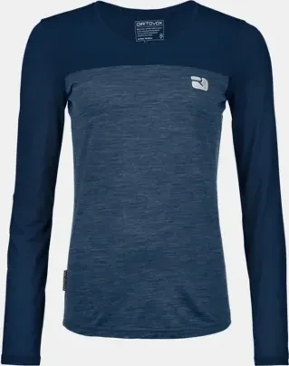 Ortovox 150 Cool Logo Funktionsshirt langarm deep ocean (Damen)