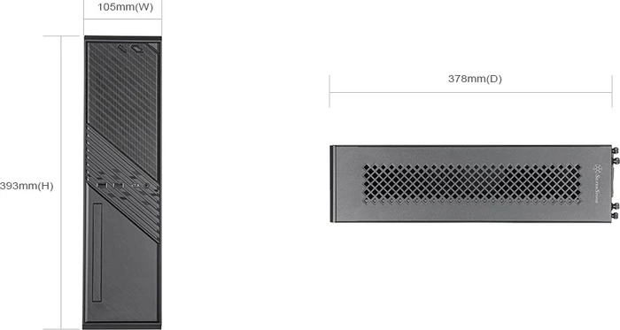 SilverStone Milo ML12, schwarz, Mini-ITX