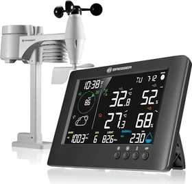 Bresser TB WLAN 7in1 Funkwetterstation schwarz, digital