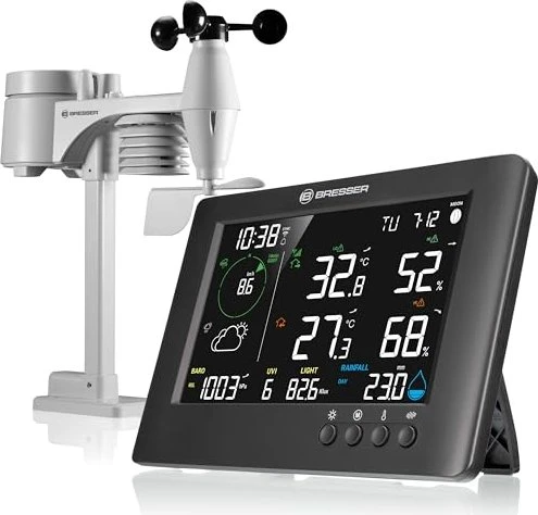 Bresser TB WLAN 7in1 Funkwetterstation schwarz, digital