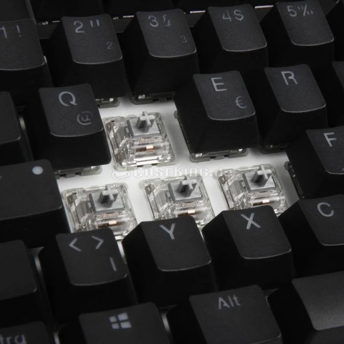 Ducky One RGB PBT schwarz, LEDs RGB, MX SPEED RGB Silver, USB, DE