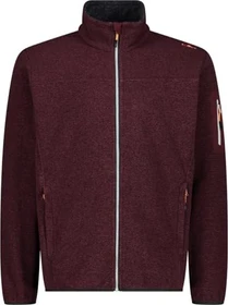 CMP Fleece Jacquard Knit Tech Rautenmuster Jacke burgundy (Herren)