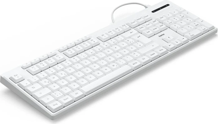 Hama CK-200 USB-Tastatur, weiß, USB, DE