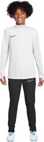 Nike Dri-FIT Football 1/4-Zip Funktionsshirt langarm weiß/schwarz (Junior)