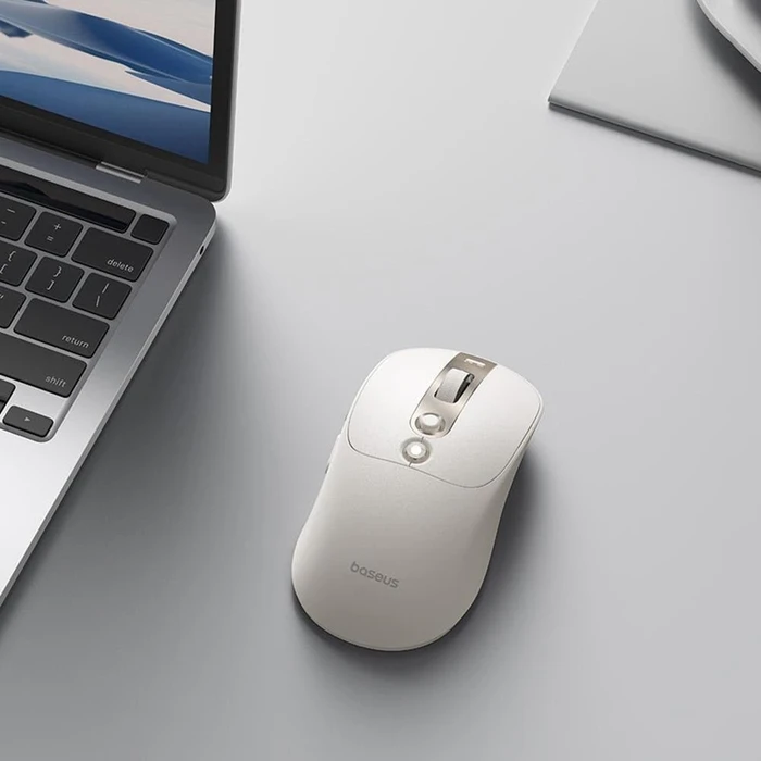 Baseus Editor Wireless Mouse, weiß, USB/Bluetooth