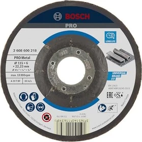 Bosch Professional A30TBF Expert for Metal Schleifscheibe, 115x6x22.23mm, 1 Stück