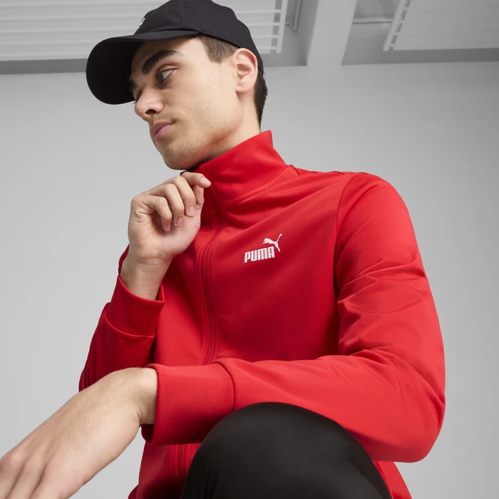 Puma Essentials Poly Trainingsanzug for all time red (Herren)