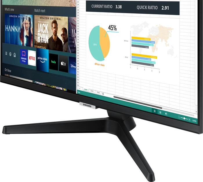 Samsung Smart Monitor M5 M50A, schwarz, 24"