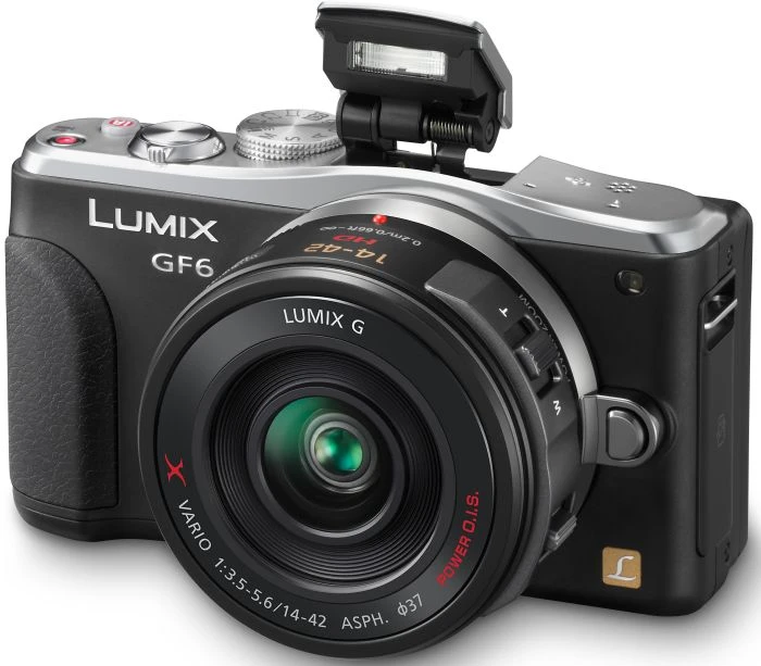 Panasonic Lumix DMC-GF6 schwarz mit Objektiv Lumix G X Vario PZ 14-42mm 3.5-5.6 ASPH OIS