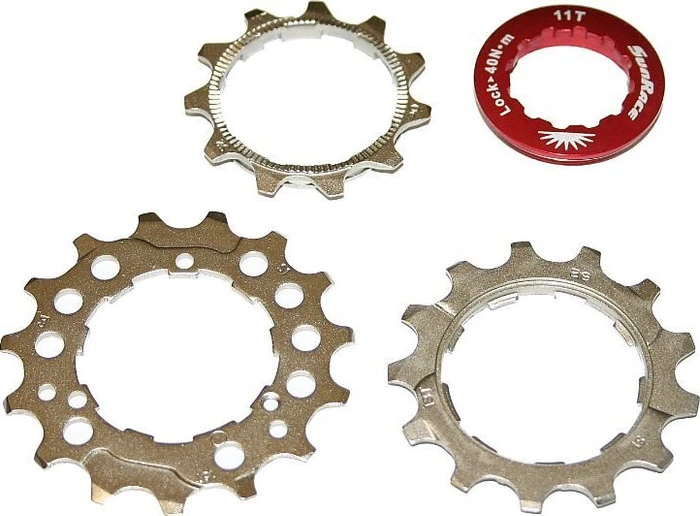 SunRace Ersatz-Ritzel 11, 13, 15 Zähne SPCS10 silber (SPCS10M)