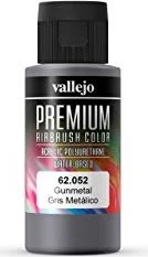 Vallejo Premium Airbrush Color gunmetal, 60ml