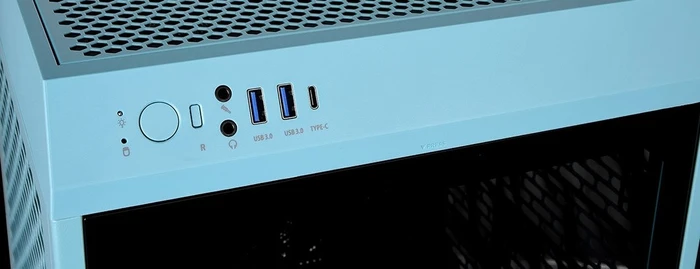 Thermaltake The Tower 200 Turquoise, türkis, Glasfenster, Mini-ITX