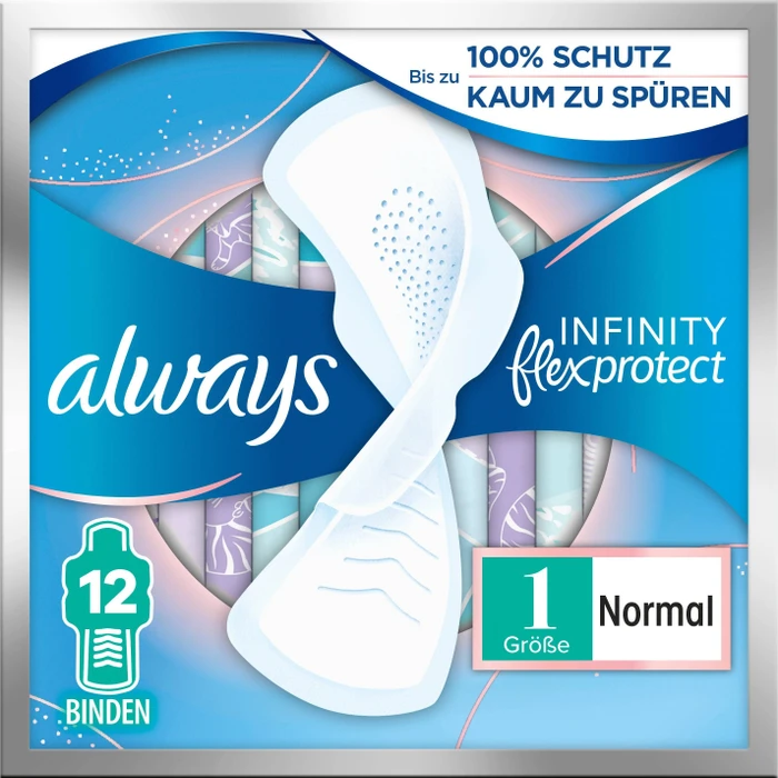 Always Infinity FlexProtect normal, 12 Stück