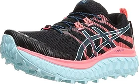 Asics Trabuco Max black/blazing coral (Damen)