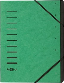 Pagna Ordnungsmappe, 7 Fächer, A4, grün