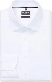 OLYMP Luxor New Kent Comfort Fit Hemd langarm weiß (Herren)