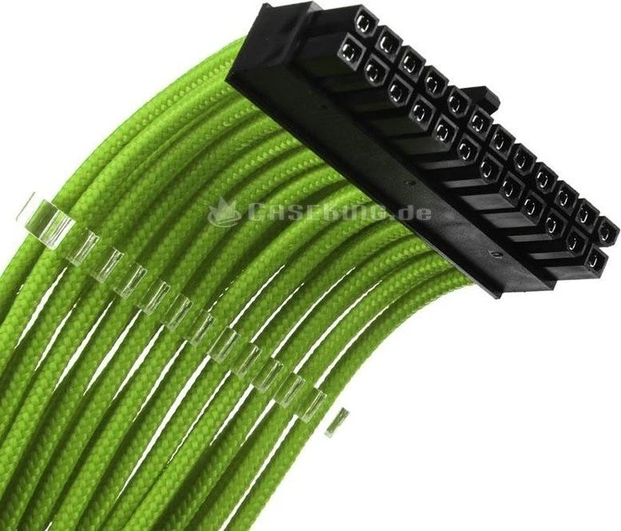 Phanteks Verlängerungskabel Kit für Netzteile, grün, 500mm
