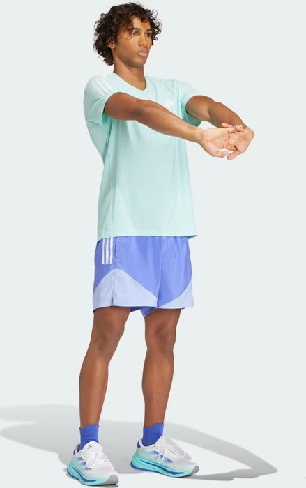 adidas Own The Run Laufshirt kurzarm semi flash aqua (Herren)