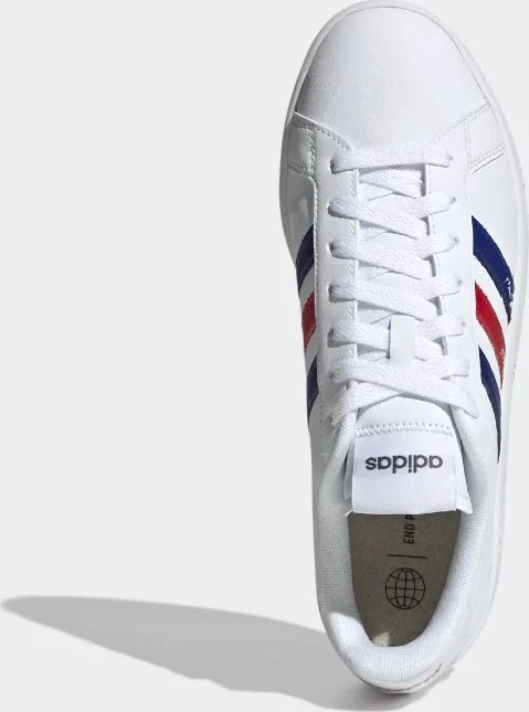 adidas Grand Court Base cloud white/royal blue/scarlet (Herren)
